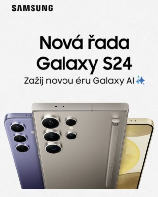 více o novince zde - Zažij novou éru Galaxy AI, přichází řada Samsung Galaxy S24 - Předobjednejte si nový Samsung Galaxy S24, získejte dvojnásobnou kapacitu za...