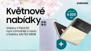 více o novince zde - AKCE 1+1 Zdarma! - Samsung Galaxy Z Flip3 5G nyní výhodněji + telefon Samsung...